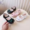 Sweet Kids Leather Shoes Chic Girls Party Dresses Flat Shoes Wedding Party Versatile Children Fashion Princess Performance Shoes