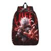 Модный однотонный аниме рюкзак LUFFY 5 Mochilas Kawaii Campus Ретро Моющийся Rucksack