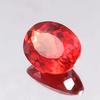 12 Ct Orange To Red Padparadscha Sapphire Natural Oval Certified Gemstone