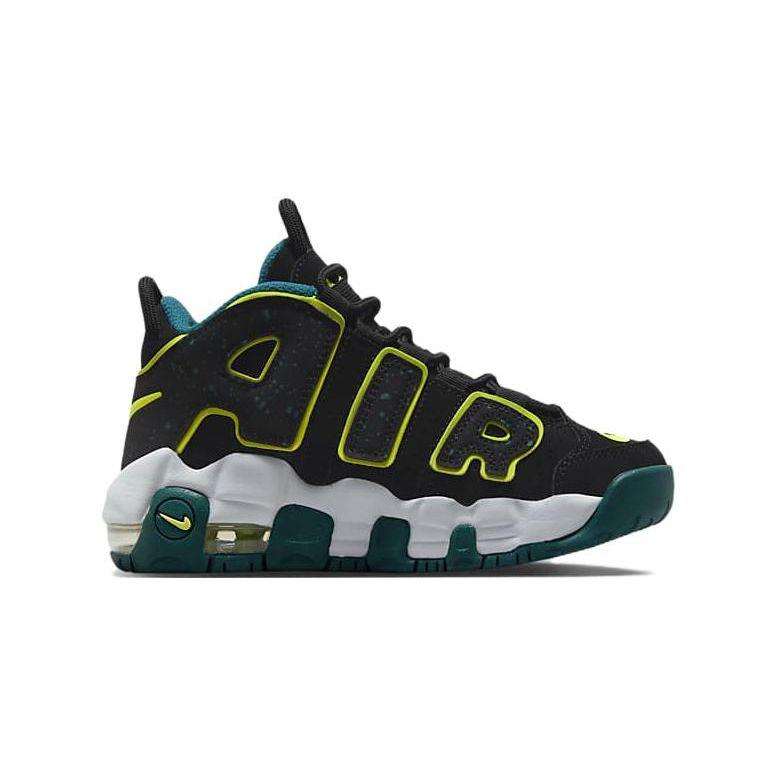 Nike Детские кроссовки Air More Uptempo PS Black Geode Teal Clear-Jade Volt DZ2810-001