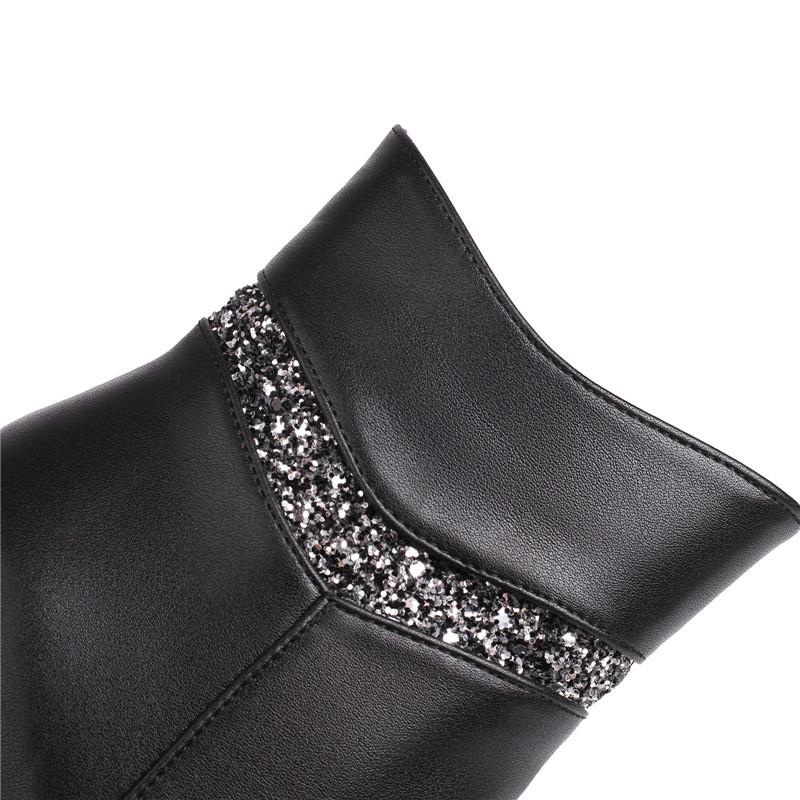 Женские короткие сапоги на высоком каблуке, осенне-зимние новые цветные непромокаемые большие короткие сапоги на платформе на толстом каблуке