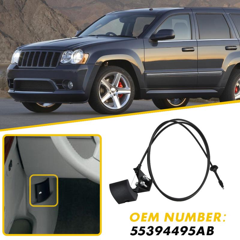 Hood Latch Release Cable Handle for 05-10 Jeep Grand Cherokee 06-10
