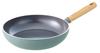 GREENPAN Frying Pan 28cm IH Gas Compatible No Toxic Substances PFAS Free Ceramic Coating Easy To Remove Stains Slightly Deep Natural Wood Handle