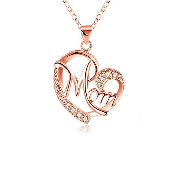 Mom Pendant Necklaces For Women Mother Day Wife Girlfriend Christmas Birthday 2026 Romantic Wedding Stainless Steel Jewelry