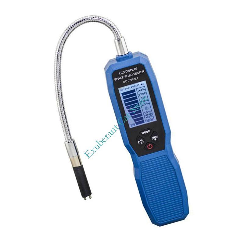 Brake Fluid Analyzers with Bright LED Display for Moisture Content Reading and Alert System