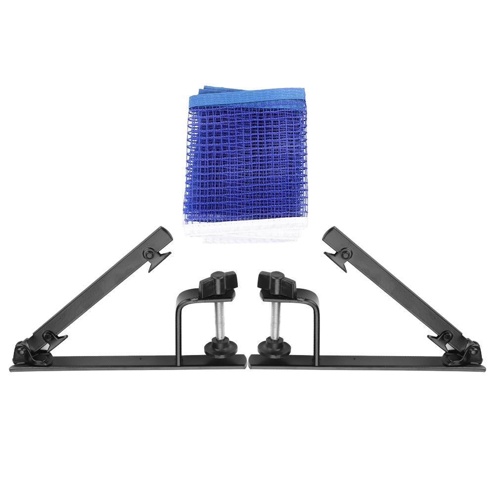 Portable Table Tennis Net with Metal Clamp Posts Ping Pong Set Accessory
