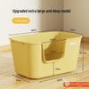 Extra Large Semi-Enclosed Cat Litter Box with Anti-Splash Design