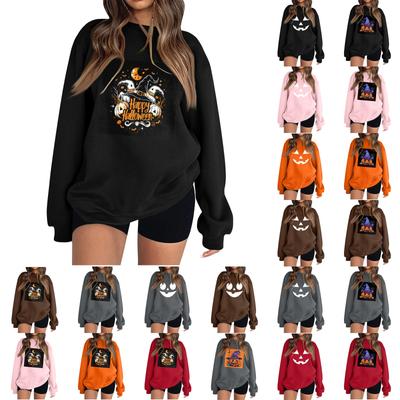 Женская модная толстовка с длинным рукавом и круглым вырезом с принтом