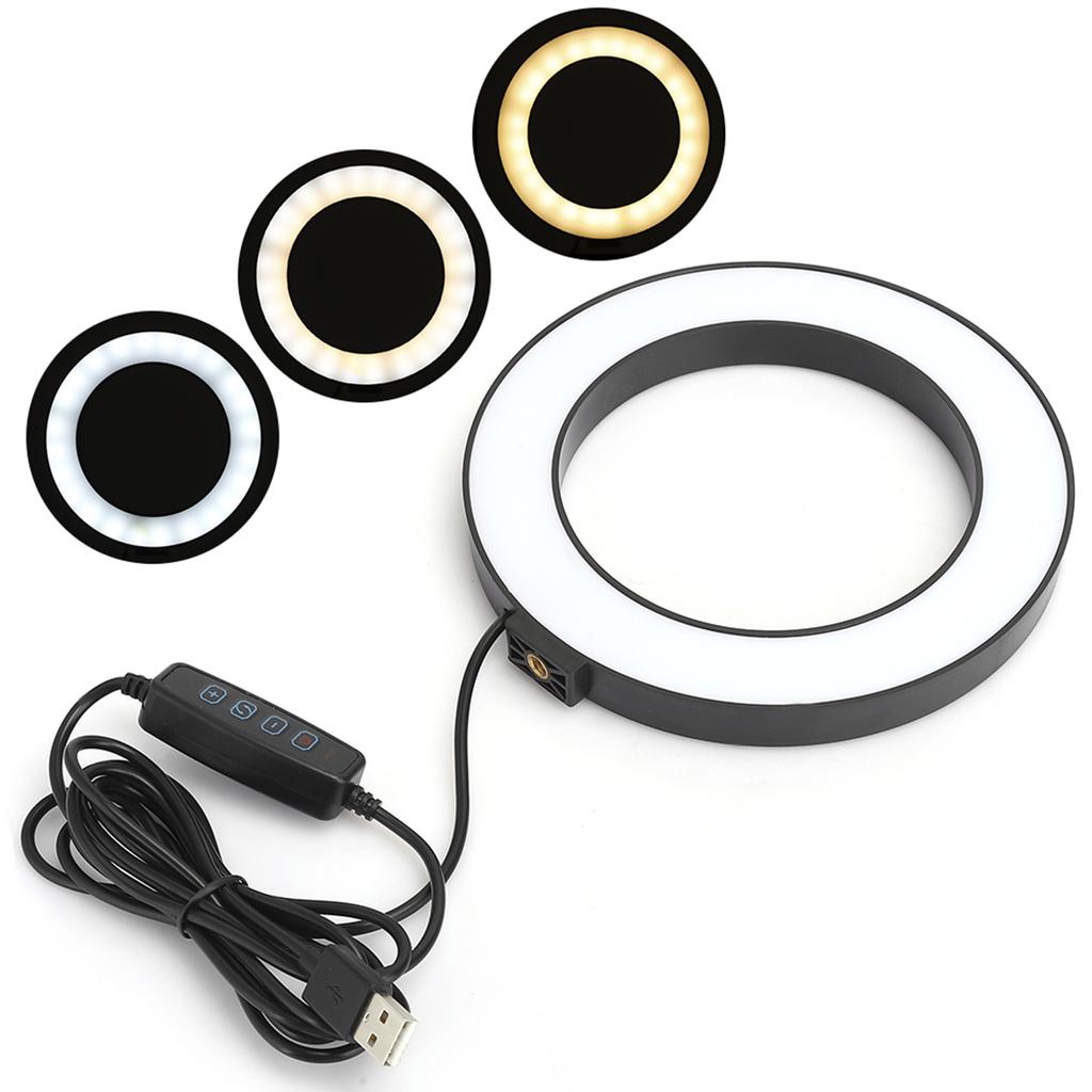 LED Ring Light Fill Light Lamp Photographic Equipment for Phone Live Broadcast Selfie 16cm16cm