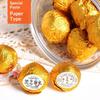 100 Sheets Gold Foil Candy Wrappers Square Gilded Aluminum Foil Paper Chocolate Wrappers Diy Decorations