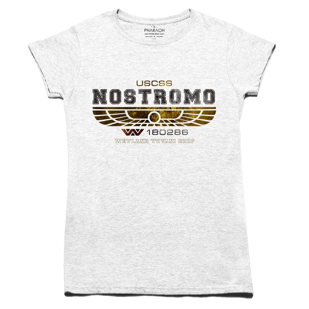 Ladies Nostromo Crew Member T Shirt Weyland Yutani Aliens Film Movie M41a Pulse