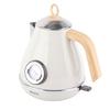 1.7L Electric Kettle Retro Wood Grain Dry Boil Protection Home Electric Kettle with Temperature