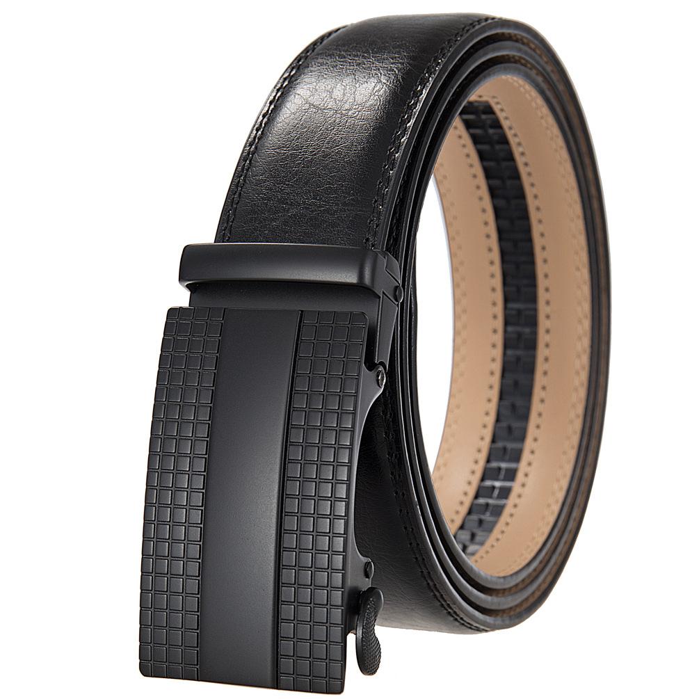 1 шт. Модный деловой ремень, ремень для мужчин, двухслойный ремень, ремень с автоматической пряжкой Ly36-35653-1