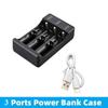 Universal Battery Charger for 18650 18500 16340 14500 With LED Indicator Cable 3.7V Rechargeable Lithium Battery USB Charging Adapter