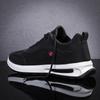 Men's Shoes 2024 Spring New Leather Casual Versatile Running Shoes Round Head Fashion Korean Version Lace-up Sports Shoes