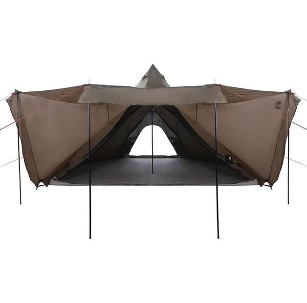 Палатка туристическая VidaXL Tipi 6-местная коричневая водонепроницаемая