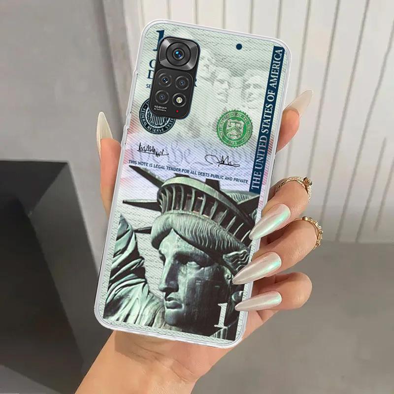 Чехол для телефона Банкнота Доллар Наличные Деньги для Xiaomi Redmi Note 15 14 14S 13 12S 12 Pro 11S 11 Plus 11T 11E 10S Мягкий Funda Принт She