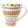 [Q8823] - Multicolored 'Boho' Ceramic Mug - 10x9 Cm
