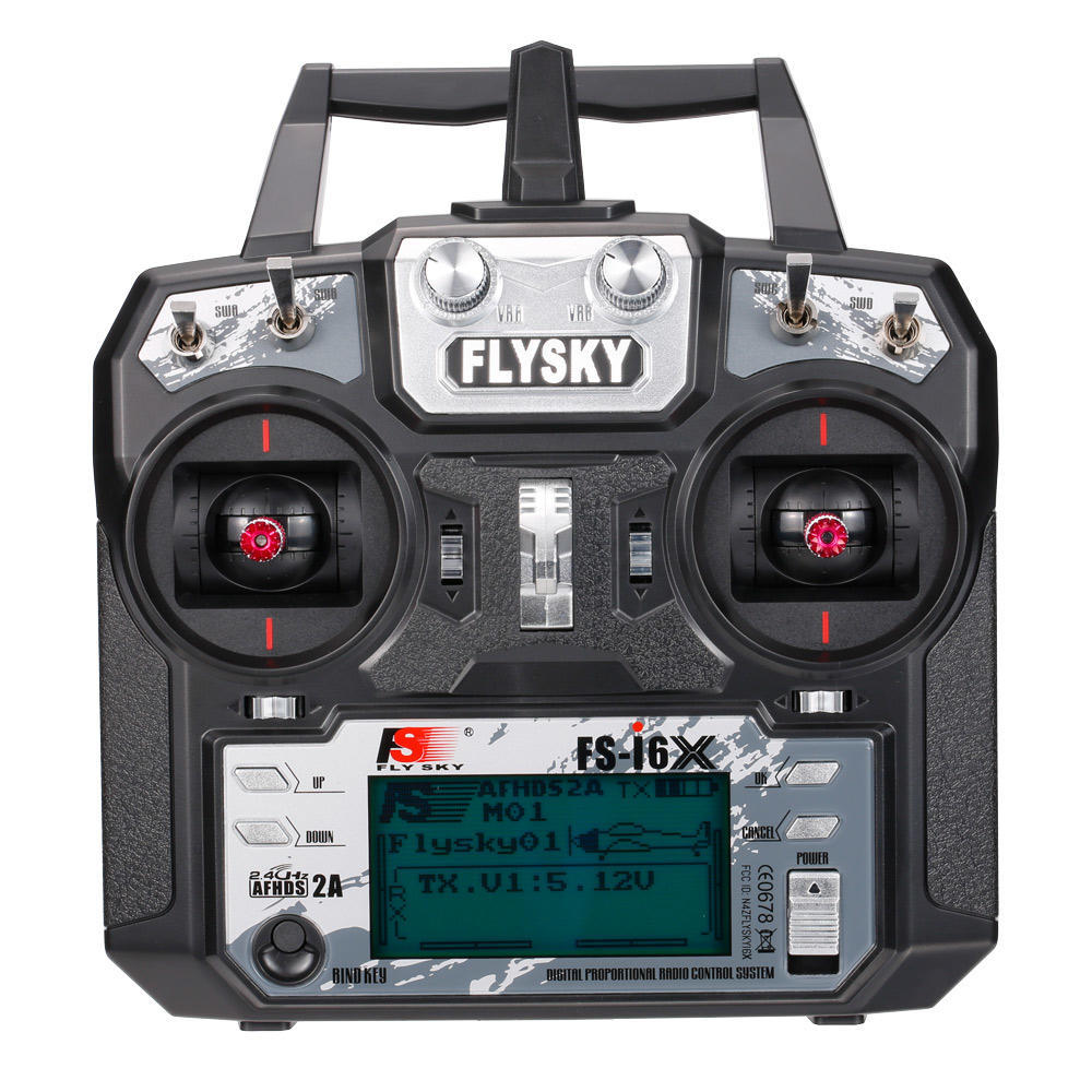RC-передатчик Flysky FS-i6X 2,4 ГГц 10 каналов AFHDS 2A с приемником FS-iA6B для RC-самолета, вертолета