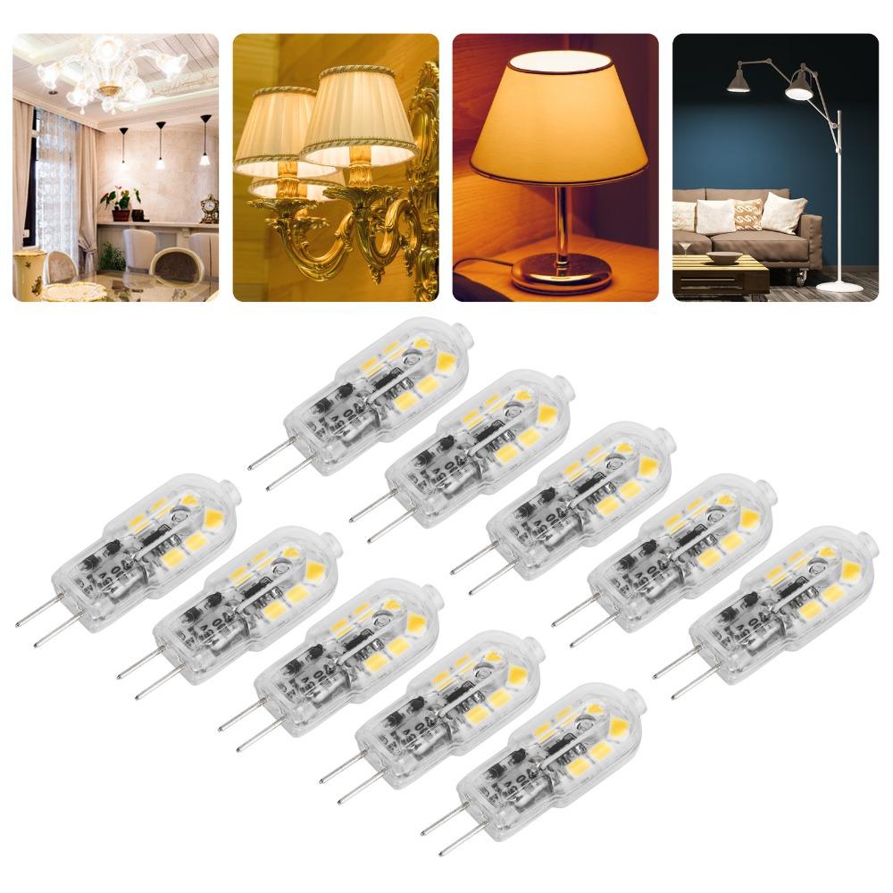 10PCS Warm White Bi Pin Bulbs 12V LED Light Bulb Durable G4 LED Bulbs Landscape Lighting