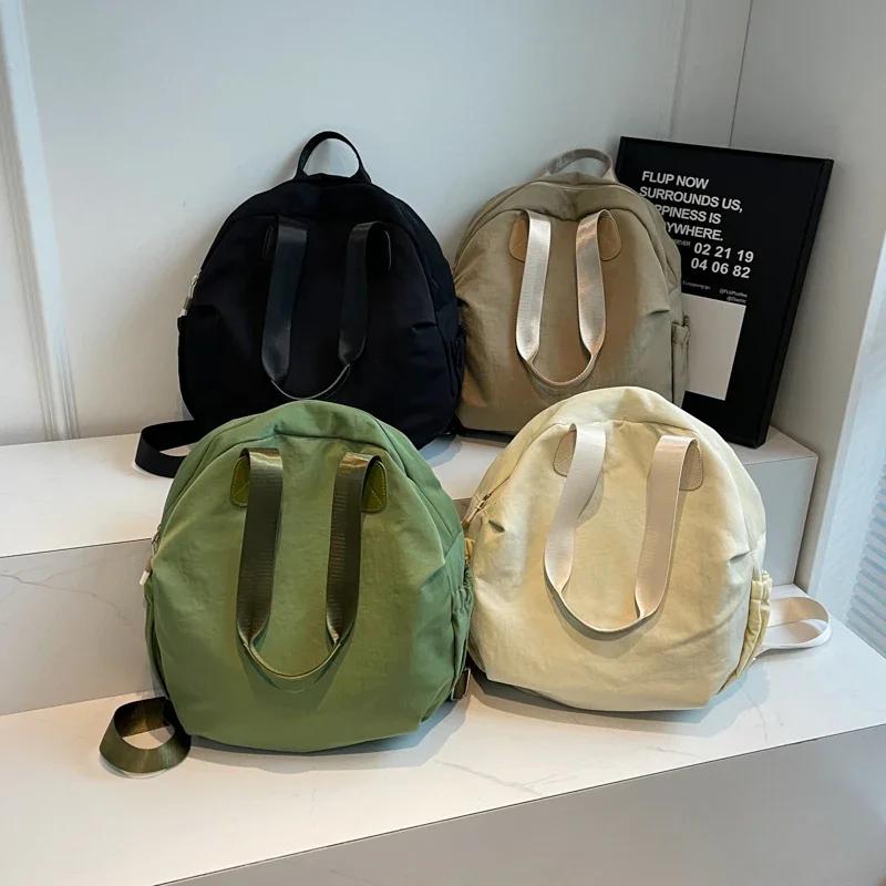 Повседневные лаконичные сумки через плечо из нейлона с застежкой-молнией большой емкости, высококачественные швейные нитки, универсальные трендовые женские сумки