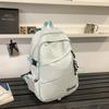 Schoolbag backpack Korean version solid color couple size travel backpack student large capacity anti-splashing light backpack wholesale