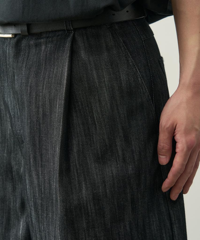 ROTEMBER Slub Bermuda Shorts Denim Pants [Indigo]