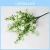 Artificial Eucalyptus Robusta Belt Faux Camellia Flowers Used For Decor Outdoor