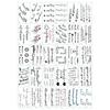 30 Kinds of Dalmoa Tattoo Stickers, A, 1 Set Korean Popular Cosmetics