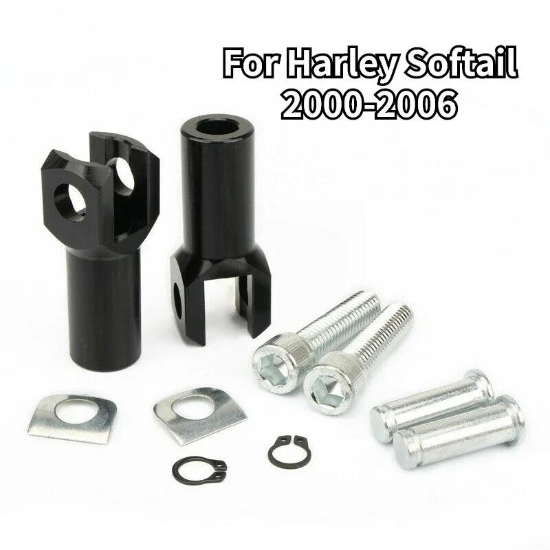 Passenger Foot Nail Support Bracket Pedal U-shaped Clip Kit Motorcycle Accessories for Harley Softail 2000-2006