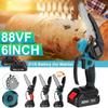 88VF 6Inch Electric Chain Saw Rechargable Chainsaws One-handed Lithoum Battery Wood Cutter For Makita Battery EU Plug