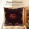 Fashion EETRO Cushion Cover Natural Linen Organic Fabric DoubleSided Printing Sofa Home Decor Gift Pillow Case