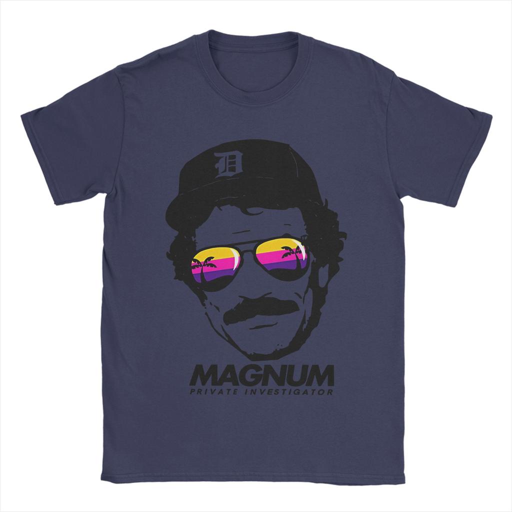 Magnum PI T Shirts Unisex Pure Cotton Novelty TShirt Crew Neck Tee Shirt Short Sleeve Clothes Classic