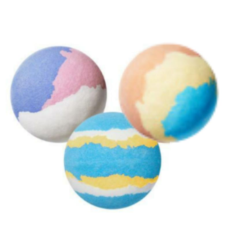 Круглая разноцветная бомбочка для ванны с пеной Dear Joy 150 г