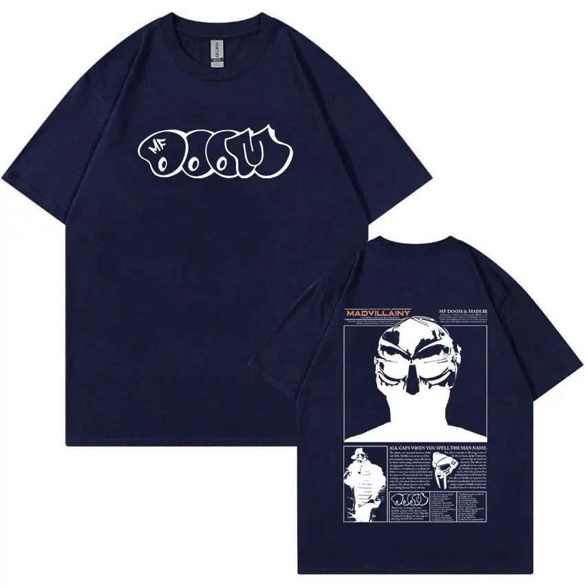 Футболки с рисунком рэпера Mf Doom, футболка с музыкальным альбомом Madvillainy Metal, мужская и женская футболка в стиле панк, винтажная, свободного покроя, хлопковая футболка в уличном стиле