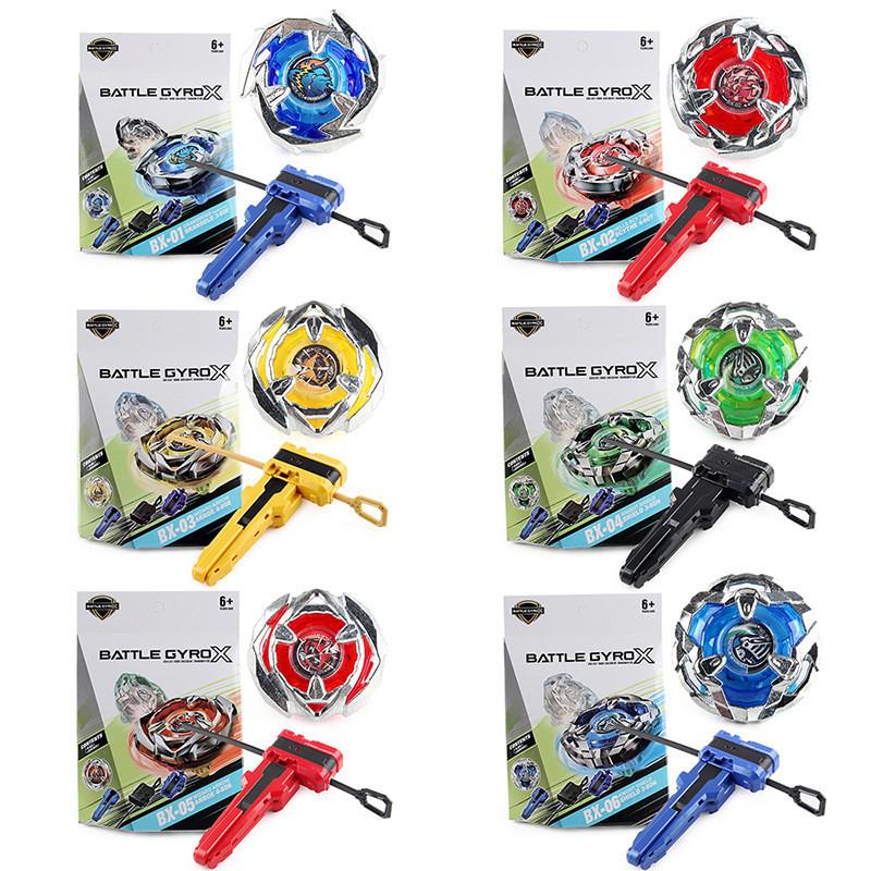 Premium Z Brand Shattering Gyro X Series 6 Designs Bx Gyro Boxed Warfare Gyro With Launcher Handle Heavy-duty Build Z/bx03-b Boxed 164g