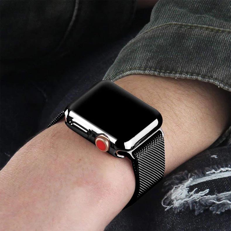 Чехол для Apple Watch 44 мм 40 мм 45 мм 41 мм 42 мм 38 мм защитное стекло iwatch силиконовый бампер apple watch series 3 6 se 7 8 9
