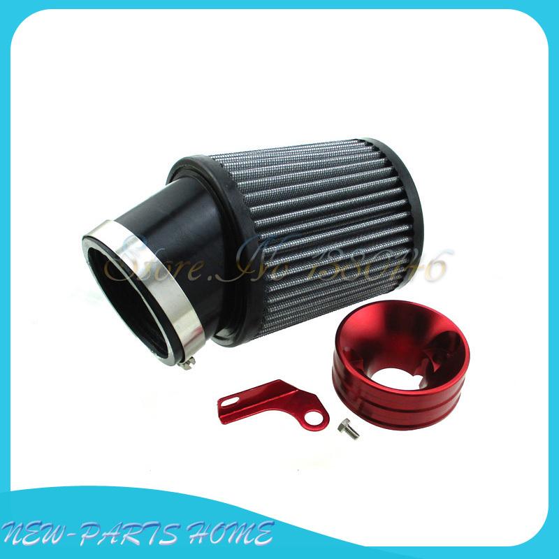 62mm Air Filter & Adapter Kit For 6.5 HP Honda Clone GX160 GX200 Go Kart