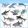 Mini Ocean Animal Model Set Realistic Pvc Figures Includes Sardine Shark And Marlin 10 Piece Collection