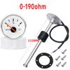 0~190ohm Car Water Level Gauge 52mm Water Level Meter Tank Indicator with 100mm-550mm Water Level Sensors for Car Boat 12V/24V