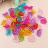 Home Party Supplies Hand-Beaded Mixed Color Flower Heart Shell Candy Candy Color DIY Loose Beads Beads With Hole Crafted 150Pcs for Jewelry Making