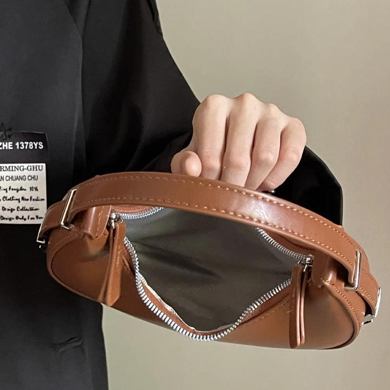 Роскошные дизайнерские сумки на плечо для женщин, сумка-хобо в форме полумесяца, женская модная брендовая сумка подмышками, маленькая сумка-клатч из искусственной кожи, кошелек