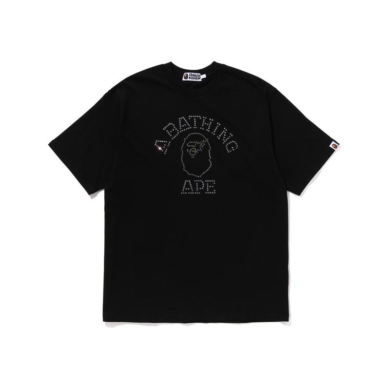 Футболка Bape с камнями College Свободный крой 0ZXTEM109307M