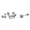 Mixed Titanium Steel Body Piercing Jewelry Tongue Lip Eyebrow Nose Stud Belly Ring 85pcs/Set