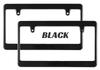 MOONEYES License Plate Normal Set of 2 Frame, Black, Plain, (NF-MG057BKPL2P-MON)