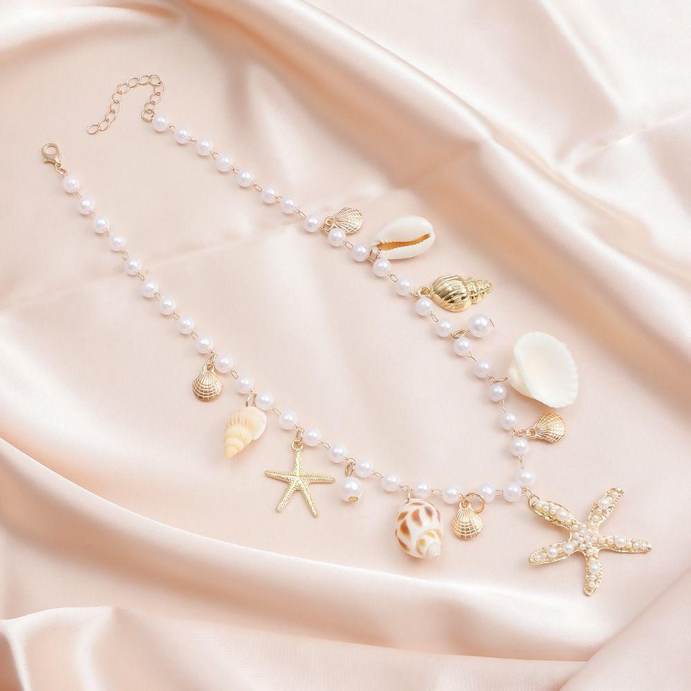 Цепочка на талию с имитацией жемчуга, богемная ракушка, модные ювелирные изделия, аксессуары для женщин