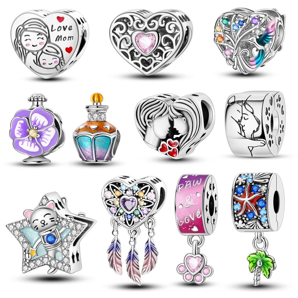 Медные подвески-бабочки, бусины, летний стиль, подвески в форме сердца с цирконием, оригинальные аксессуары, браслеты, DIY ювелирные изделия, подарок