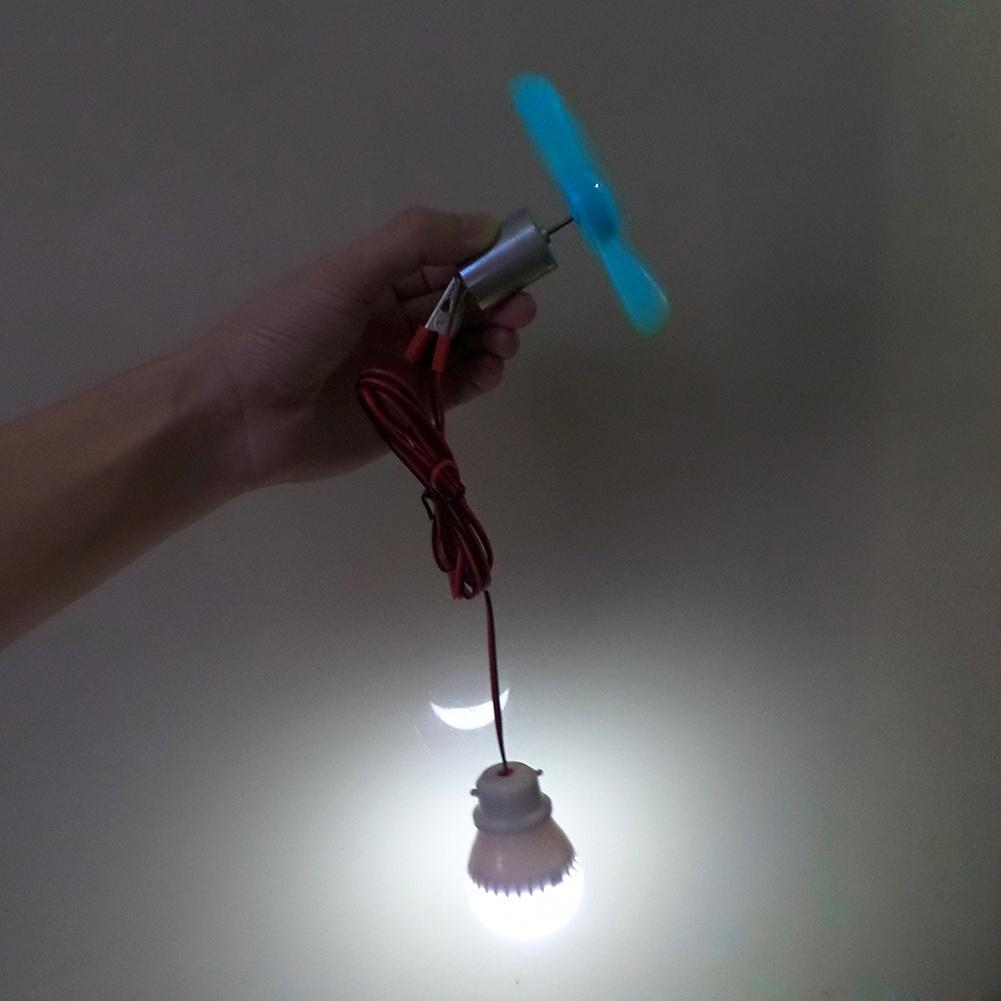 Микро-генератор ветряных турбин, мини-двигатель с лопастями, светодиодный набор «сделай сам»