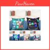 Premium Quality Christmas Led Light Cotton Linen Throw Pillow Case For Home Decor