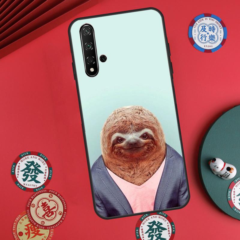 Забавный ленивец Для Huawei Nova 11 Pro 9 10 SE Y60 Y70 Y90 Y61 Y91 Y72 Y73 12i 11i 8i P20 P30 P40 Lite Чехол